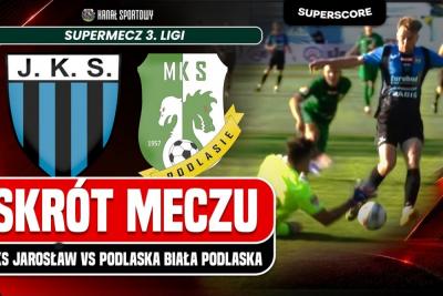 Skrót meczu JKS Jarosław - Podlasie Biała Podlaska 2-0 (fot. YouTube / Kanał Sportowy)