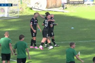 Skrót meczu Naprzód Jędrzejów - Chełmianka Chełm 0-2 (fot. YouTube / CFsport)