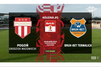 Skrót meczu Pogoń Grodzisk Mazowiecki - Bruk-Bet Termalica Nieciecza 2-2 (wideo OnNetwork)