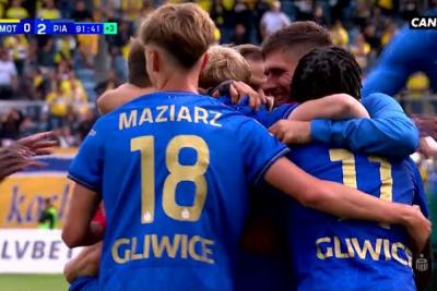 Skrót meczu Motor Lublin - Piast Gliwice 0-2 (fot. YouTube / CANAL+ SPORT)