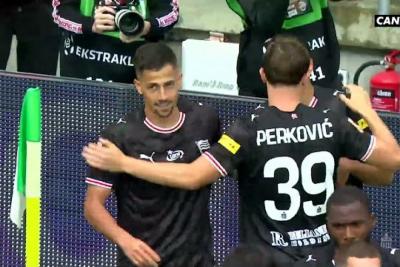 Skrót meczu Radomiak Radom - Cracovia 2-1 (fot. YouTube / CANAL+ SPORT)