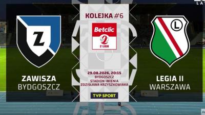 Skrót meczu Zawisza Bydgoszcz - Legia II Warszawa 4-1 (wideo OnNetwork)