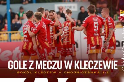 Skrót meczu Sokół Kleczew - Chojniczanka Chojnice 1-1 (fot. YouTube / Chojniczanka)
