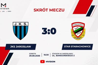 Skrót meczu JKS Jarosław - Star Starachowice 3-0 (fot. YouTube / MVISION)