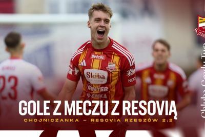 Skrót meczu Chojniczanka Chojnice - Resovia 2-2 (fot. YouTube / Chojniczanka)