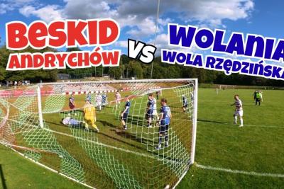 Skrót meczu Beskid Andrychów - Wolania Wola Rzędzińska 3-1 (fot. YouTube / KSB INFO)