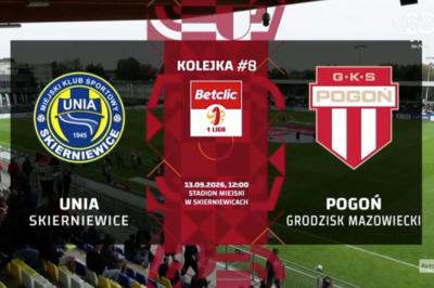Skrót meczu Unia Skierniewice - Pogoń Grodzisk Mazowiecki 3-2 (wideo OnNetwork)