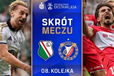 Skrót meczu Legia Warszawa - Widzew Łódź 1-1 (fot. YouTube / Ekstraklasa TV)