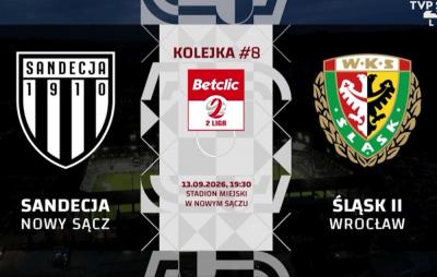 Skrót meczu Sandecja Nowy Sącz - Śląsk II Wrocław 4-2 (wideo OnNetwork)