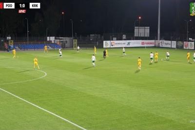 Skrót meczu Podlasie Biała Podlaska - Wieczysta II Kraków 2-1 (fot. YouTube / MKS Podlasie Biała Podlaska)