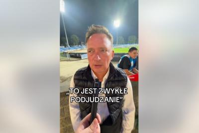 Na zdjęciu Dariusz Słowiński, wiceprezes Polonii Piła (fot. facebook.com/KibicePoloniiPila)