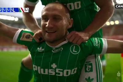 Skrót meczu Jagiellonia Białystok - Legia Warszawa 1-3 (fot. YouTube / CANAL+ SPORT)