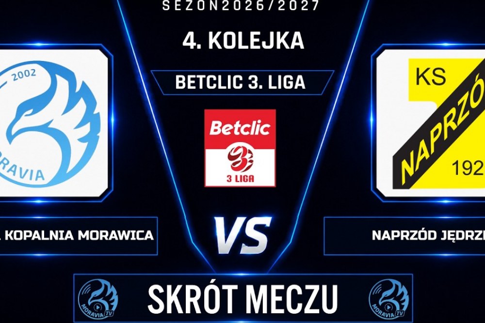 SKRÓT MECZU: Moravia Morawica - Naprzód Jędrzejów 4-2 [WIDEO]