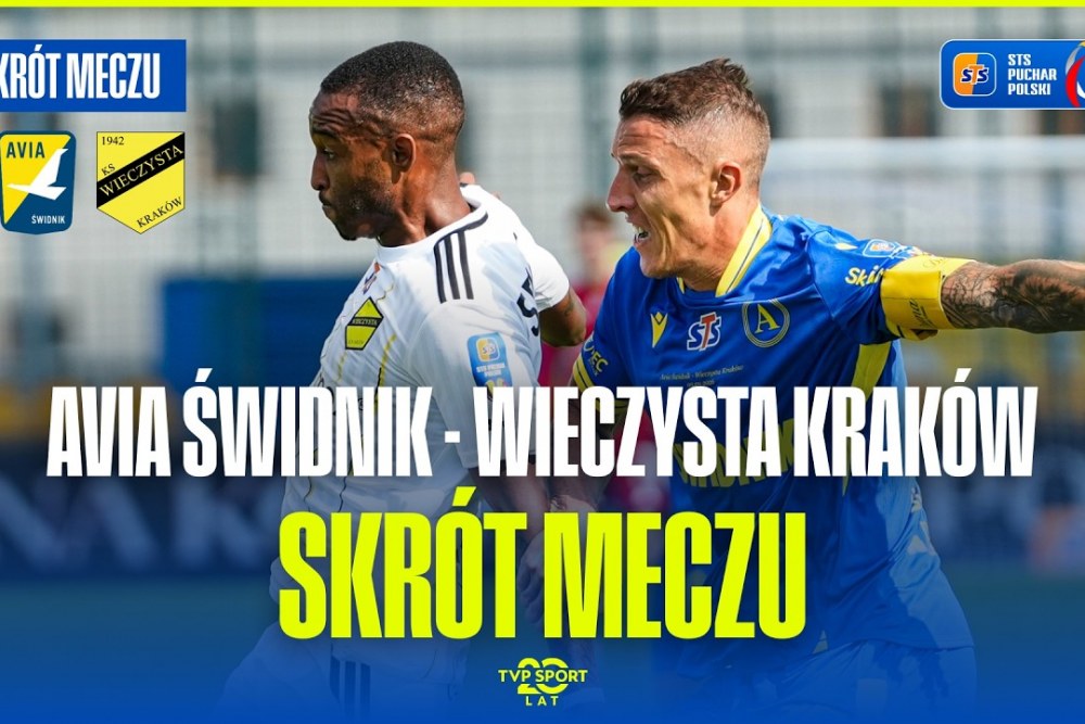 SKRÓT MECZU: Avia Świdnik - Wieczysta Kraków 3-1 [WIDEO]