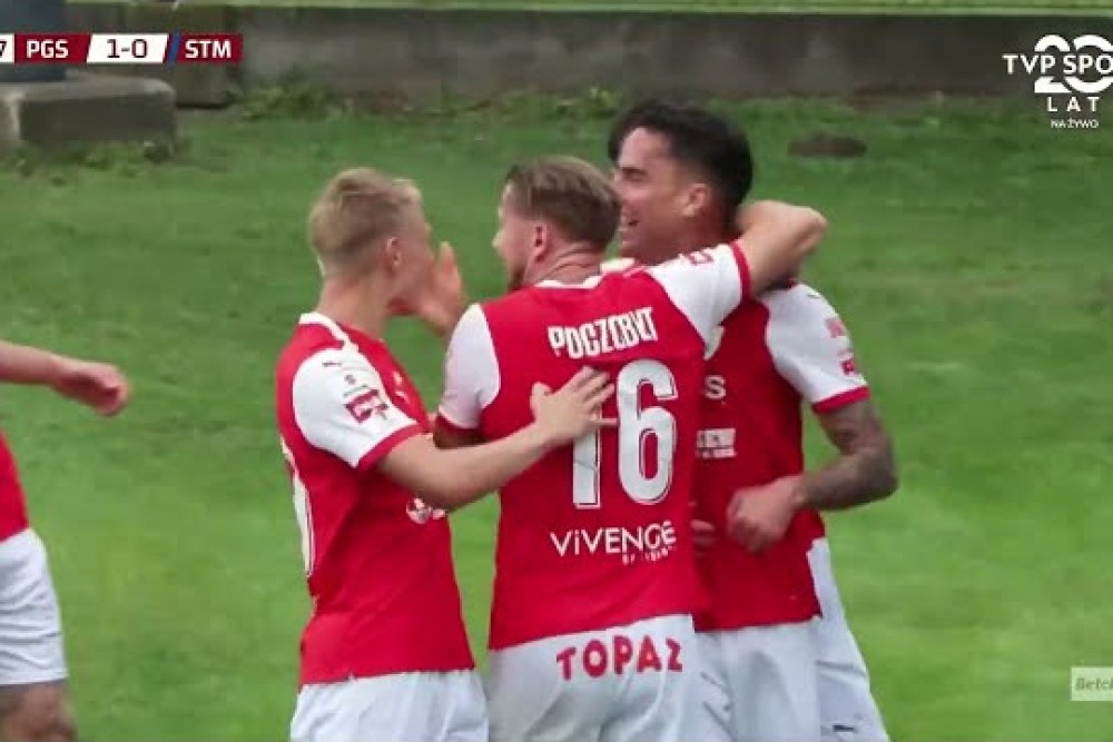 SKRÓT MECZU: Pogoń Siedlce - Stal Mielec 2-0 [WIDEO]