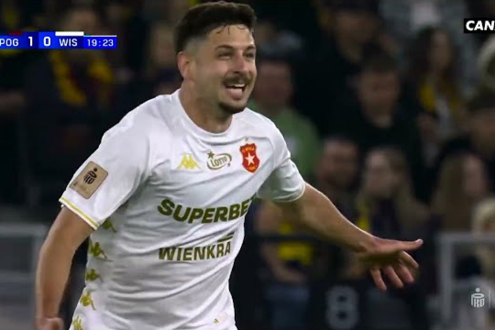 SKRÓT MECZU: Pogoń Szczecin - Wisła Kraków 2-2 [WIDEO]