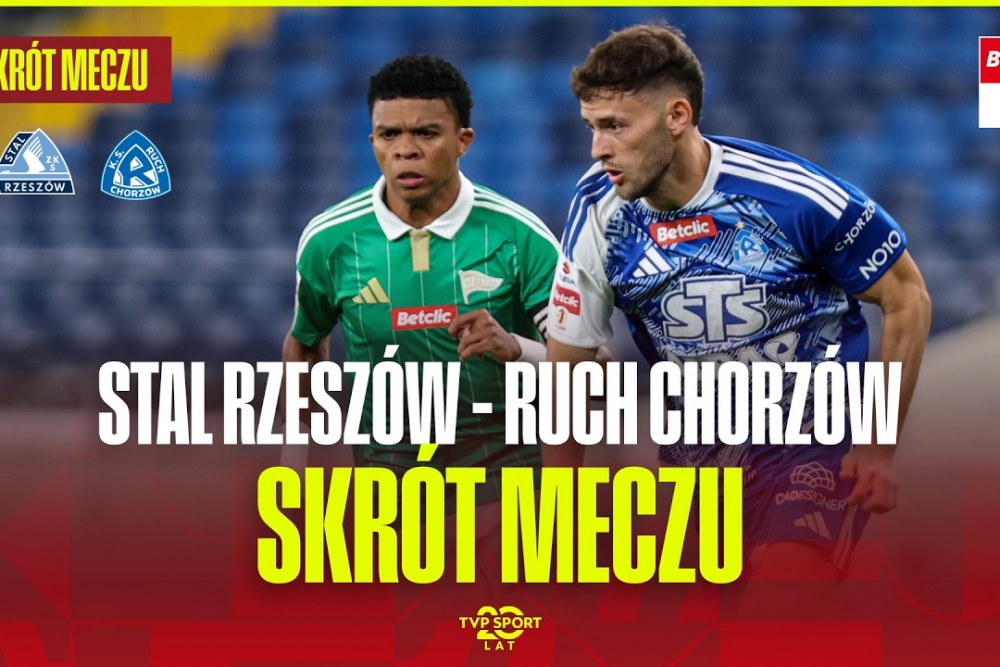 SKRÓT MECZU: Stal Rzeszów - Ruch Chorzów 0-1 [WIDEO]