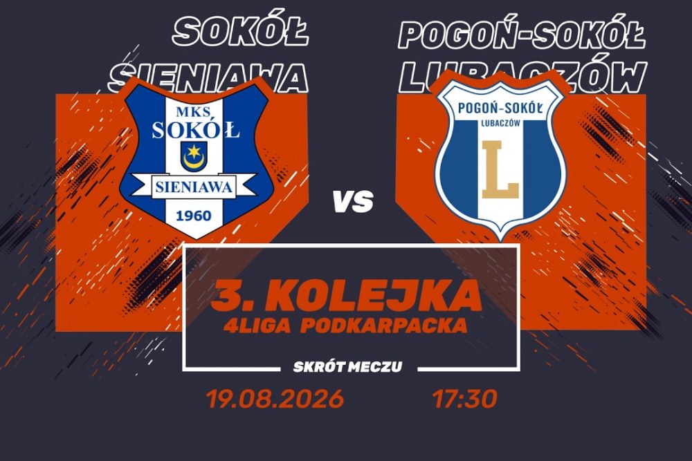 SKRÓT MECZU: Sokół Sieniawa - Pogoń-Sokół II Lubaczów 4-4 [WIDEO]
