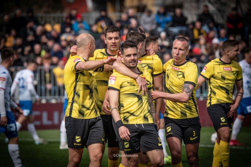 Wieczysta Kraków awansowała do 1 ligi (fot. @Chcachlowska/Wieczysta Kraków)