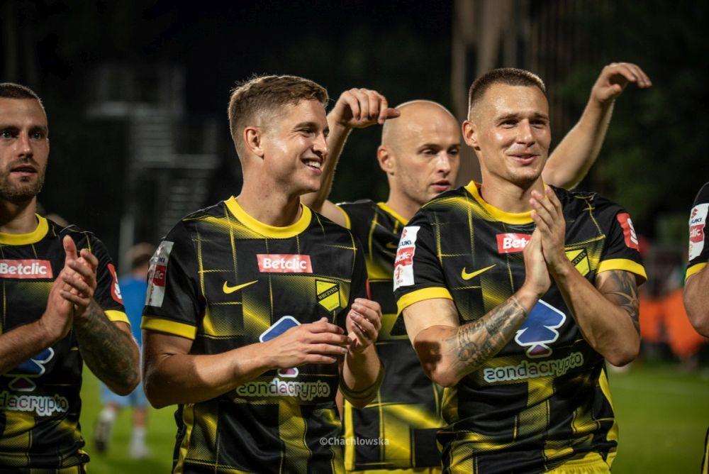 Wieczysta Kraków wciąż niepokonana w 1 lidze (fot. @Chachlowska/ Wieczysta Krakó)