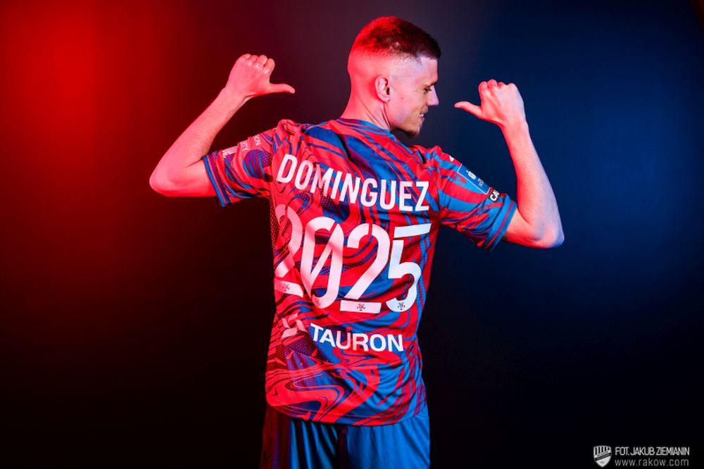 Maxime Dominguez zostanie nowym piłkarzem Cracovii (fot. Jakub Ziemianim/ Rakó Częstochowa)