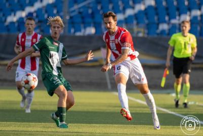 Resovia zremisowała z Sokołem Kleczew. Efektowne trafienie Adriana Małachowskiego (fot. P. Golonka/ Resovia)