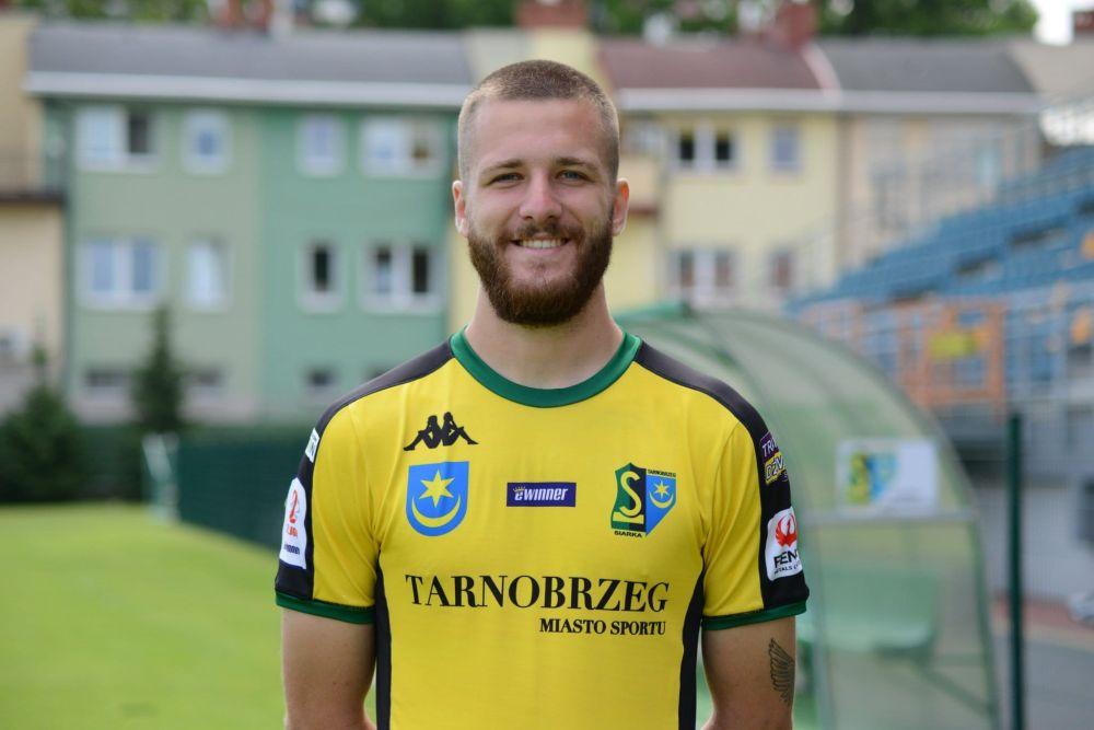 Bartosz Krzysztofek nie będzie dłużej piłkarzem Siarki (fot. Siarka Tarnobrzeg)