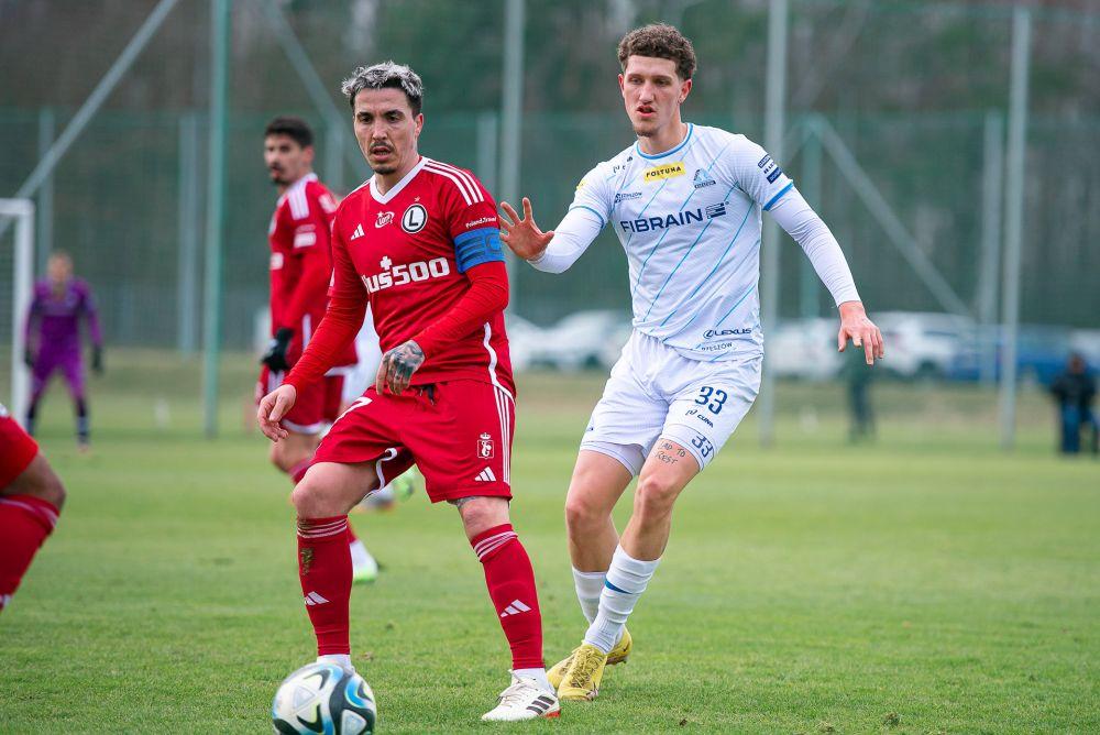 Adrian Bukowski zdobył jedyną bramkę dla Stali Rzeszów w sparingu z Legią (fot. Robert Skalski/Stal Rzeszów)