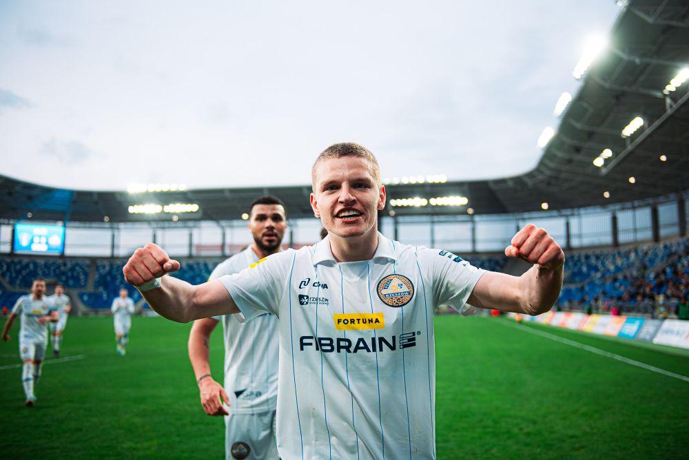 Karol Łysiak otworzył wynik spotkania w meczu z Wisłą Płock (fot. Stal Rzeszów)