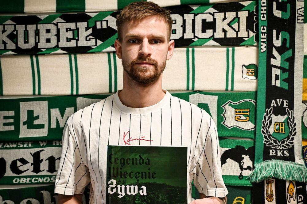 Bartłomiej Korbecki z nową umową w Chełmiance Chełm (fot. Chełmianka)