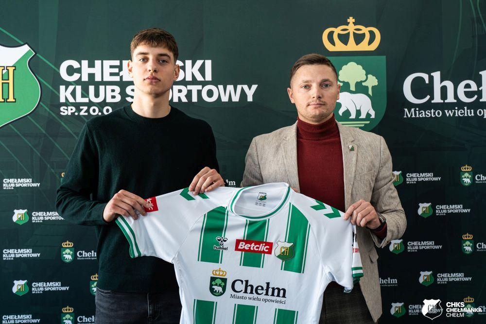 Mikita Kandratsenia nowym piłkarzem Chełmianki Chełm (fot. Chełmianka Chełm)
