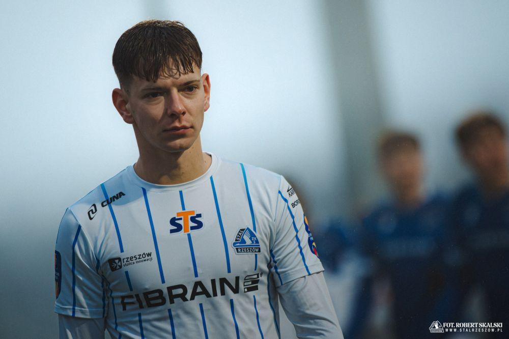 Szymon Łyczko zdobył dwie bramki w sparingu z Hutnikiem Kraków (fot. Robert Skalski)