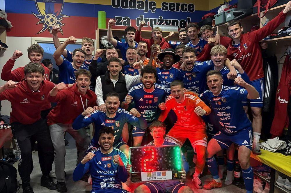 Podhale Nowy Targ pokonało Resovię po golu w ostatniej akcji (fot. Podhale Nowy Targ/facebook)