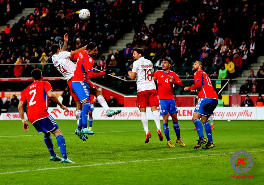Reprezentacja Polski w meczu towarzyskim pokonała Chile 1-0 (fot. Patryk Górecki)