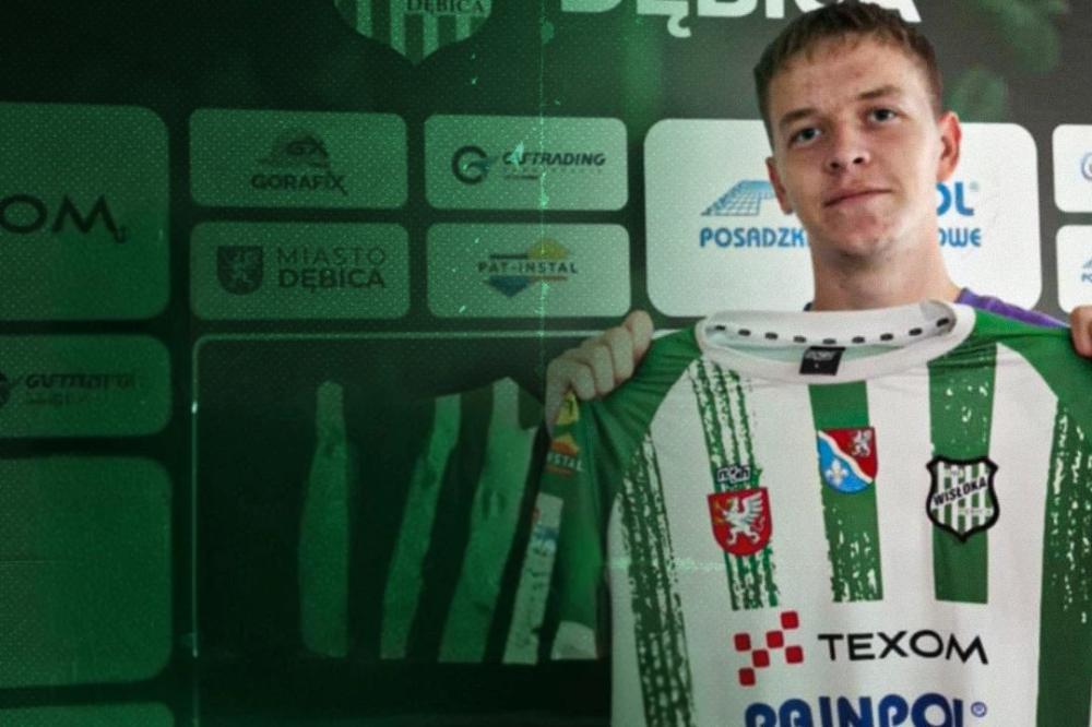 Na zdjęciu bramkarz Alexander Wollny, nowy zawodnik Wisłoki Dębica (fot. .facebook.com/wisloka1908)
