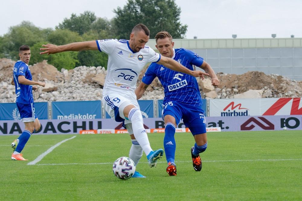 Andreja Prokić (na zdjęciu) zdobył bramkę dla PGE FKS Stali Mielec w meczu z Wisłą Płock. (fot. Wisła Płock)