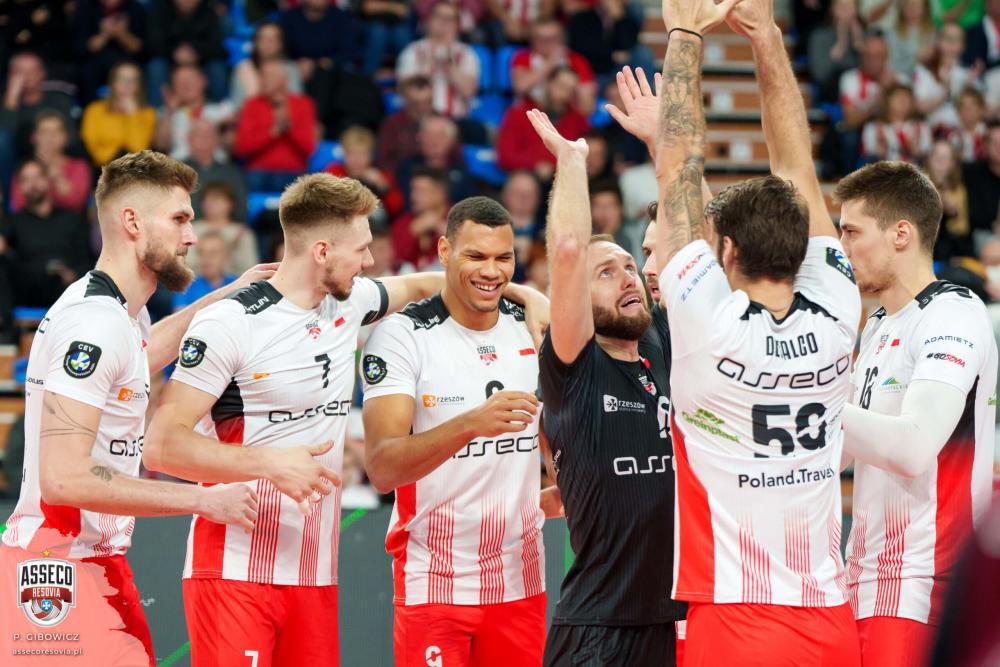 Asseco Resovia Rzeszów stanie w szranki z ACH Volley Lublana. Fot. https://www.assecoresovia.pl/