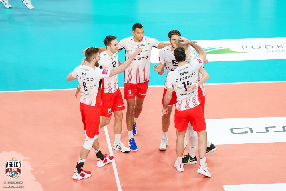 Rzeszowianie są jedną nogą w półfinale Pucharu CEV (fot. Piotr Gibowicz / Asseco Resovia)