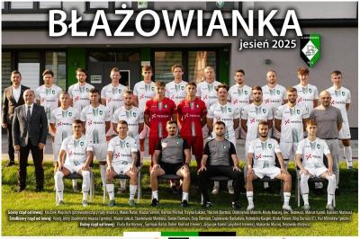 Kadra Błażowianki Błażowa na rundę jesienną 2025/26 (fot. Błażowianka Błażowa)