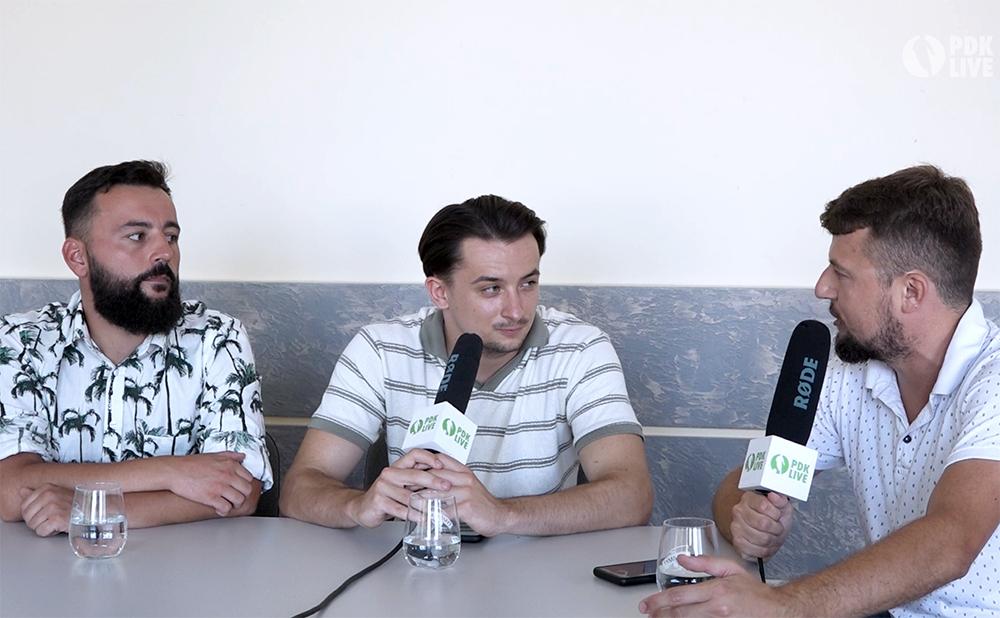 Na zdjęciu od lewej: Mateusz Chmiel, Dominik Pasternak i Maciej Decowski-Niemiec (fot. youtube.com/podkarpacielive)