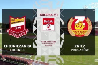 Skrót meczu Chojniczanka Chojnice - Znicz Pruszków 1-4 (wideo OnNetwork)