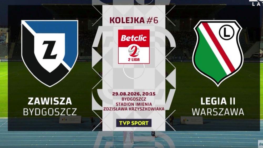Skrót meczu Zawisza Bydgoszcz - Legia II Warszawa 4-1 (wideo OnNetwork)