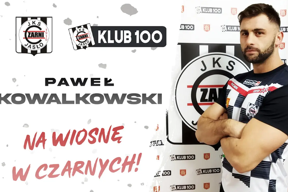 Kowalkowski zdobył jedną z bramek dla Czarnych (fot. czarnijaslo.pl)