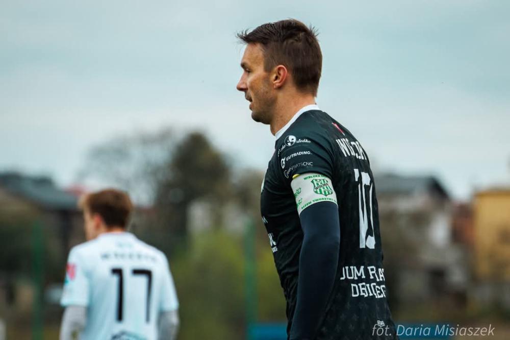 Damian Łanucha zdobył gola w sparingu przeciwko Górnikowi II Zabrze (fot. Daria Misiaszek/ Wisłoka Dębica)