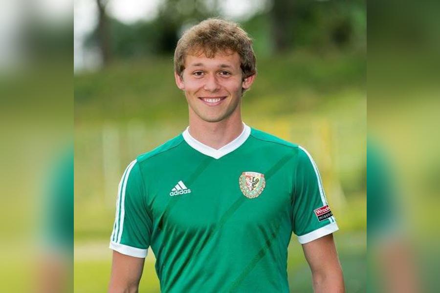 Na zdjęciu Daniel Łuczak, zawodnik Śląska Wrocław przymierzany do Siarki Tarnobrzeg (fot. slaskwroclaw.pl)