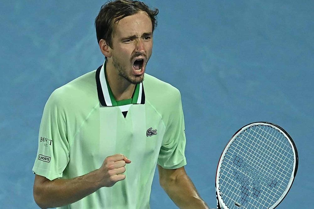 Daniił Miedwiediew jest rozczarowany postawą kibiców na korcie. (fot. Australian Open)