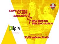 Dziś gra Developres SkyRes Rzeszów! Oglądajcie na żywo mecz z BKS BOSTIK Bielsko-Biała