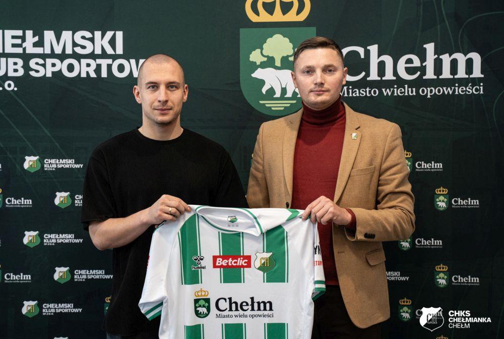 Jakub Kuzdra piłkarzem Chełmianki Chełm (fot. Chełmianka Chełm)