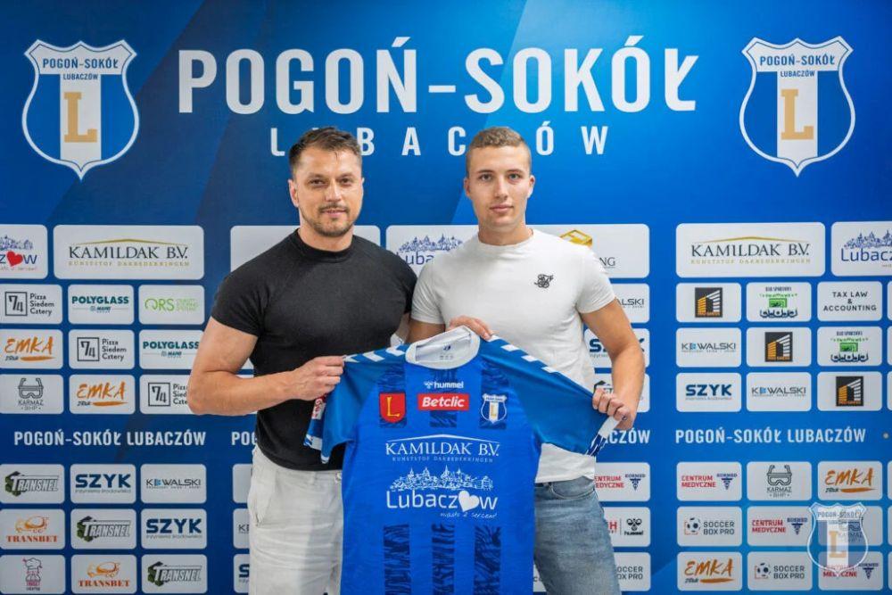 Krzysztof Bociek piłkarzem Pogoni-Sokoła Lubaczów (fot. Pogoń-Sokół Lubaczów)