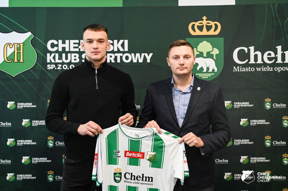 Paweł Koncewicz-Żyłka nowym piłkarzem Chełmianki Chełm (fot. Chełmianka Chełm)
